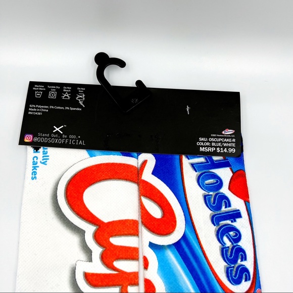 New Men’s Odd Sox Hostess Brands CupCakes Pastries Crew Socks Size 6-13 1 Pair - Picture 4 of 5